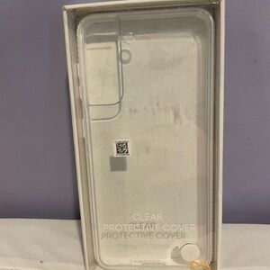 NWT Samsung Galaxy S21, Clear Protective Cover - Clear Plastic NEW